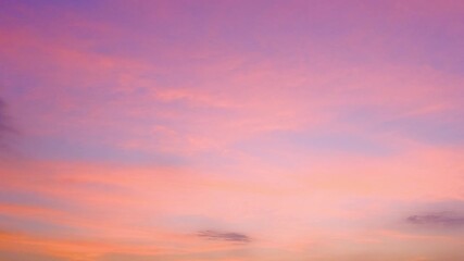Wall Mural - twilight and dawn sky with cumulus cloud time lapse in an evening 4k footage.