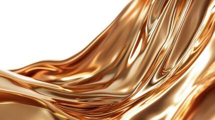 Wall Mural - Abstract gold liquid swirl