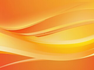 Abstract orange and yellow geometric background with smooth lines