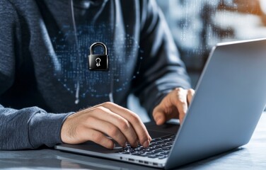 Poster - Ensuring cybersecurity protecting your digital life with strong passwords and encryption