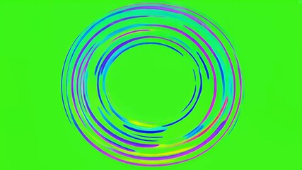 Wall Mural - 4K animation features circular loop fastmoving anime comic speed lines perfect product advertising visual storytelling all presented transparent green screen line motion background fast graphic