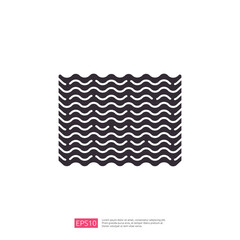 Poster - The image features a repeating pattern of wavy lines, creating a rhythmic and abstract design, suitable for backgrounds or decorative elements.