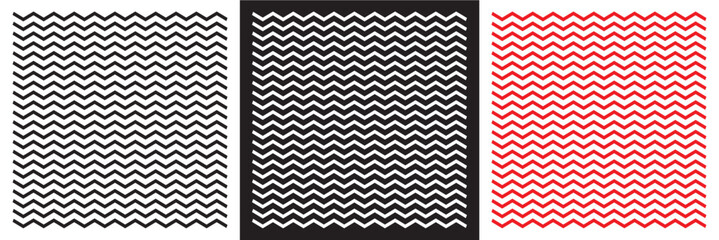 Poster - Wave lines pattern background seamless vector as zigzag stroke texture , undulate squiggle simple backdrop stripes element repeated image clip art. vector illustration. EPS 10