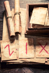 Poster - Closeup of diviner from futhark rune cards