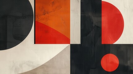 Poster - Modern Minimalist Geometric Art Composition