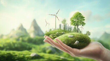 Poster - educational programs on green energy promote awareness and understanding.