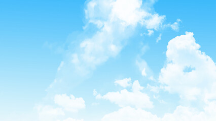 Wall Mural - beautiful cloud with blue sky natural background. blue sky with fluffy clouds