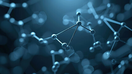 Aufkleber - detailed image of DNA molecules forming new connections, showcasing intricate structures and vibrant blue tones. visual representation highlights complexity of molecular interactions