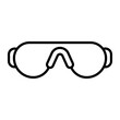 © Ehtisham - Safety Goggles.line icon