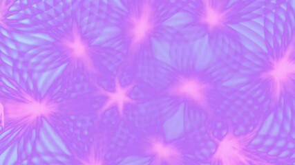 Aufkleber - Seamless loop animation of an abstract colorful pattern of glowing lines, creating an atmosphere of peace and harmony. Depth of field effect. 3d rendering. 4K, Ultra HD resolution
