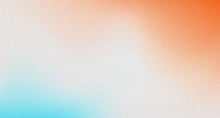Wall Mural - modern pale orange light sky blue blur gradient with noise grain textured, good for flyer, poster