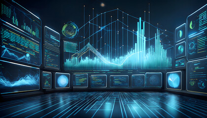 Poster - Exploring data analytics in a futuristic digital environment with advanced visualization techniques
