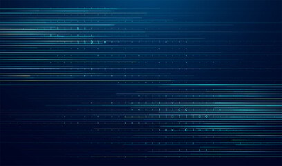 Poster - Abstract big data code representation. Modern high-tech data background. Graphic concept for your design