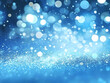 © Neungruedee - Blue Bokeh Background with Glitter and Shimmering Lights