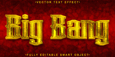 Poster - Big Bang Explode Vector Fully Editable Smart Object Text Effect