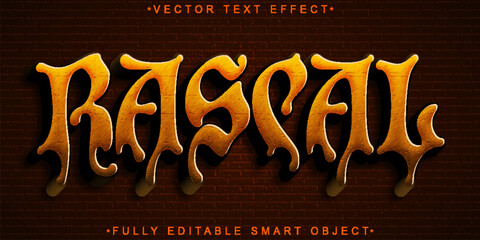 Poster - Rascal Vector Fully Editable Smart Object Text Effect