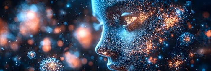 Fototapete - AI-Powered Human Manipulation:Exploring the Boundaries of Control through Advanced Neural Network Models and Conceptual Digital Visualizations