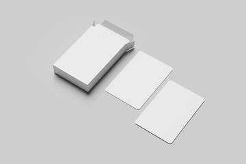 playing card blank mockup