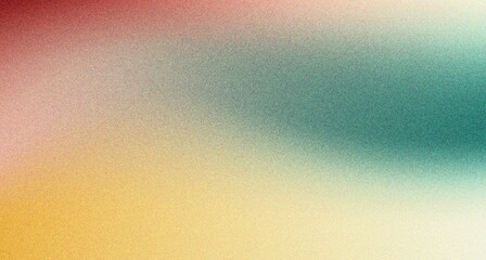 Aufkleber - Grainy gradient background teal green yellow white blue blurred gradient noise texture effect, poster banner header backdrop design