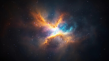 Wall Mural - exploring the cosmic wonders of the universe a stunning nebula in deep space