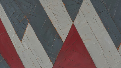 Sticker - Abstract Geometric Wood Paneling