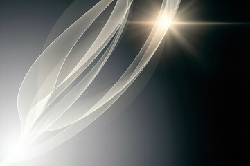Poster - Abstract background with thin gray lines. Abstract gray futuristic background illustration.