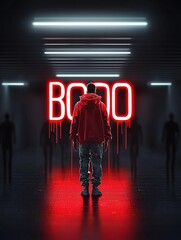 Poster - BOO halloween background