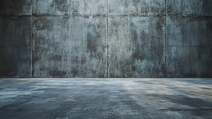 Canvas Print - Textured Industrial Wall and Floor Background