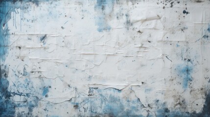 Poster - Abstract Blue and White Texture Background
