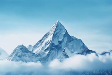 Canvas Print - Everest landscape panoramic mountain.