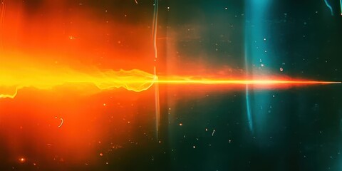 Poster - Vibrant Digital Energy with Abstract Light Trails
