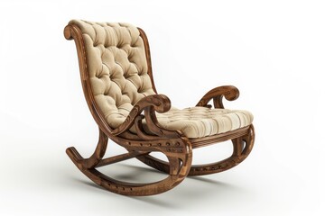 rocking chair isolated on white