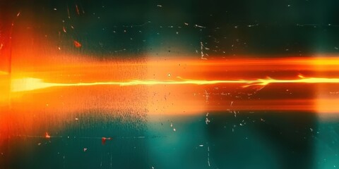 Poster - Abstract Glowing Light Stream on Dark Background