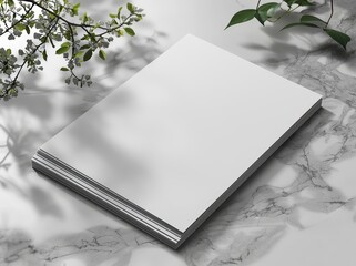 Poster - Paper sheet mockup, letter, or invitation in white