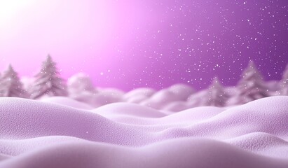 Leinwandbilder - A winter landscape of forest and snow with ice and frost as a background
