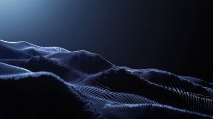 Fototapete - Corporate concept with a beautiful abstract wave technology background with blue light digital effect