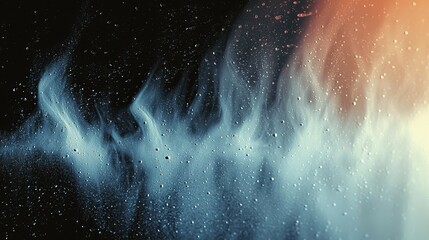 Aufkleber - Smeared dirt stains on weathered dark blue surface. Distressed chalkboard texture.