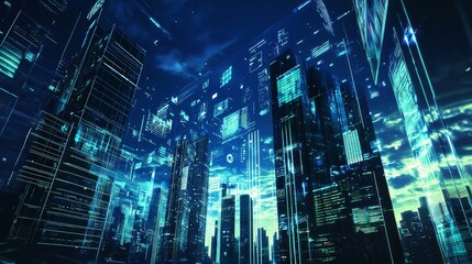 Poster - An illustration of the Spy-Cam Network Technology for Smart Cities in 3D