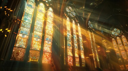 Poster - Stained Glass Window light