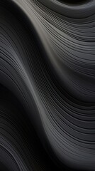 Wall Mural - Abstract painting black backgrounds wave.