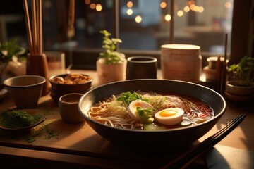 Poster - Ramen restaurant meal food.