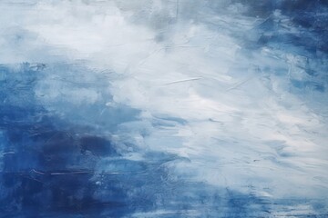 Poster - Abstract rough colorfuldark blue art painting backgrounds texture wave.