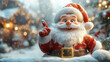© Anatoli - Close-up Santa Claus points with his finger