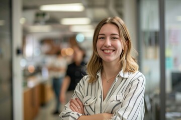 Poster - Confident woman in modern office