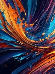 Poster - abstract background with waves