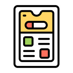 Creating design icon of mobile design 

