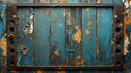 Poster - Nostalgic image showcasing film grain and a distressed texture with scratches adding character surrounded by a soft vignette border perfect for creating a classic retrostyle background