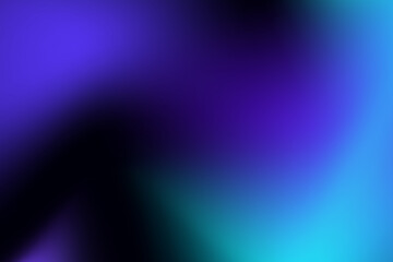 Fototapete - Swirling Neon Colors Abstract Wallpaper. Black, blue, and purple mix color abstraction gradient background. Bright colored strokes of light blending together. Vector Illustration.