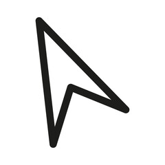 Poster - cursor arrow icon. pointer symbol. navigation graphic. vector illustration.
