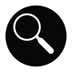 Wall Mural - simple search image icon
